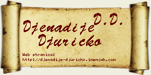 Đenadije Đuričko vizit kartica